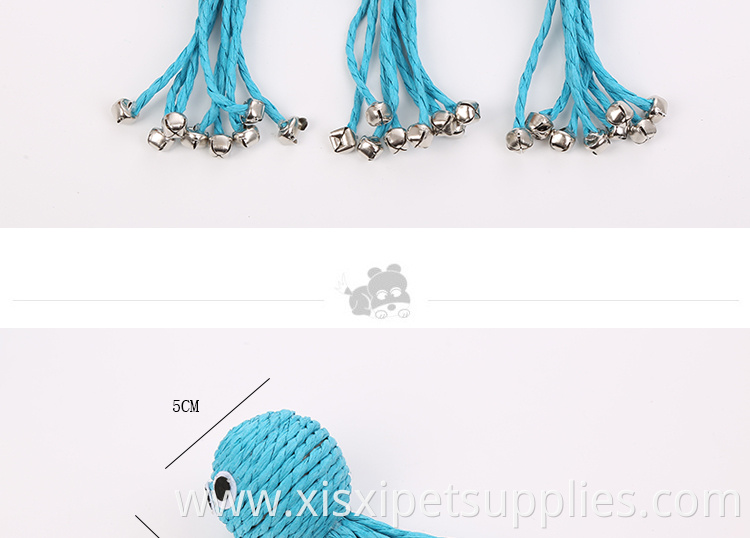 wholesale new design octopus cat toy with bell toys for cat playing